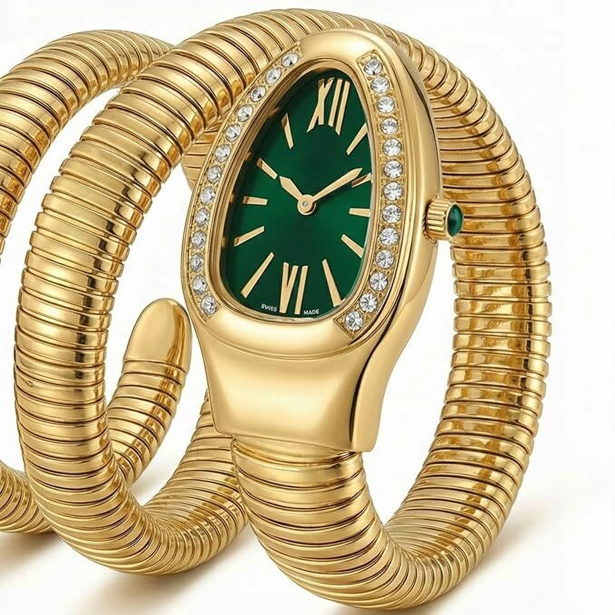 Snake Watch For Woman with Spiral Bracelet Watches