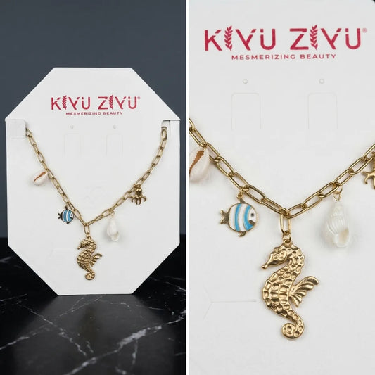 Anti Tarnish Charm Necklace