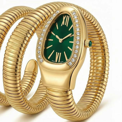 Snake Watch For Woman with Spiral Bracelet Watches