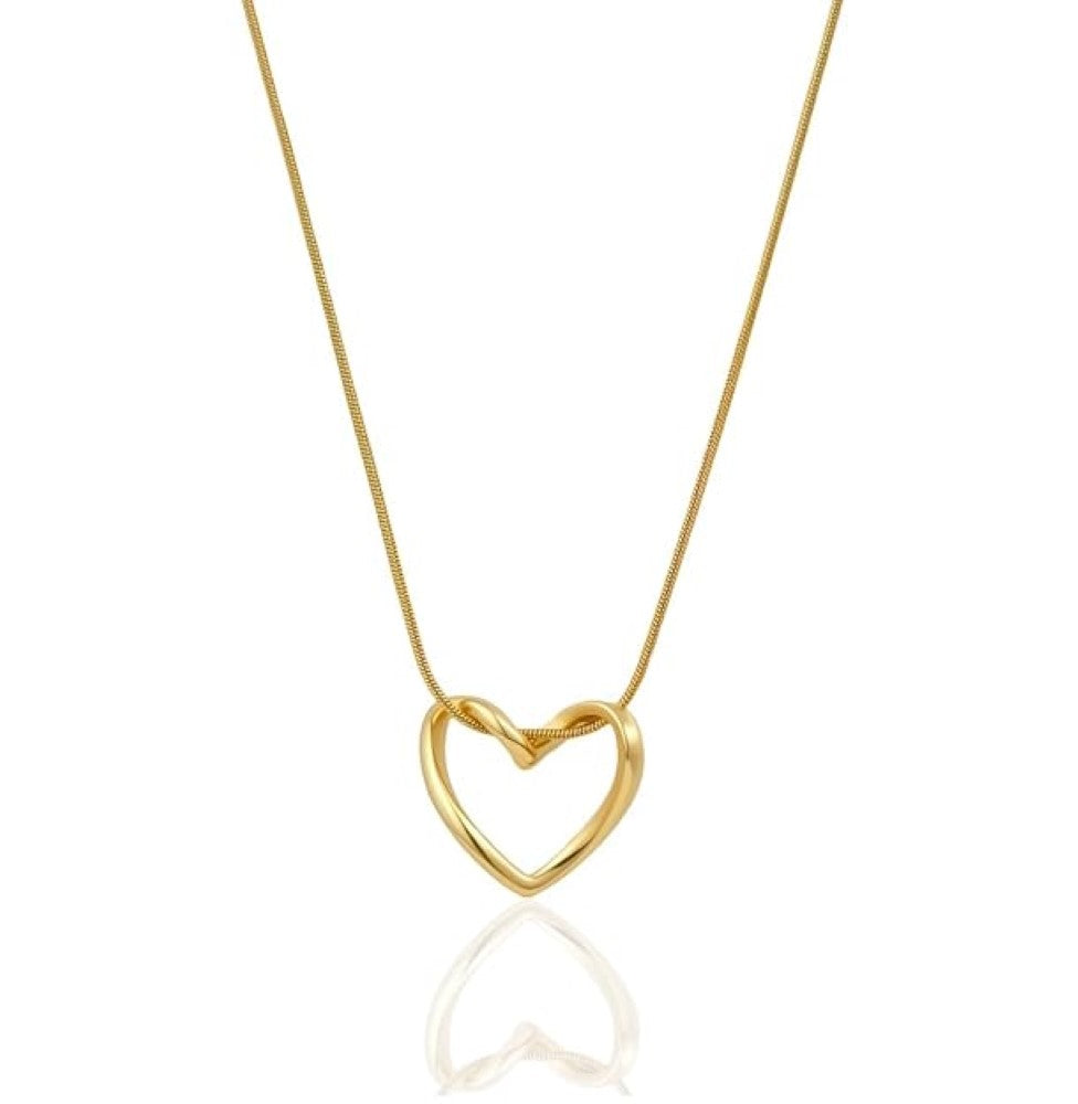 Minimal Heart Pendant Necklace