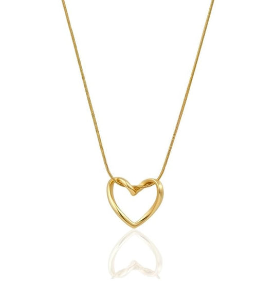 Minimal Heart Pendant Necklace