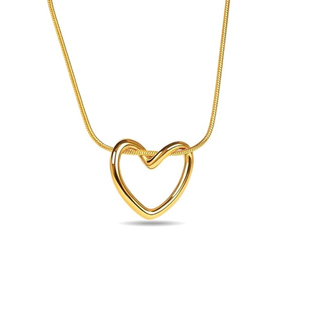 Minimal Heart Pendant Necklace