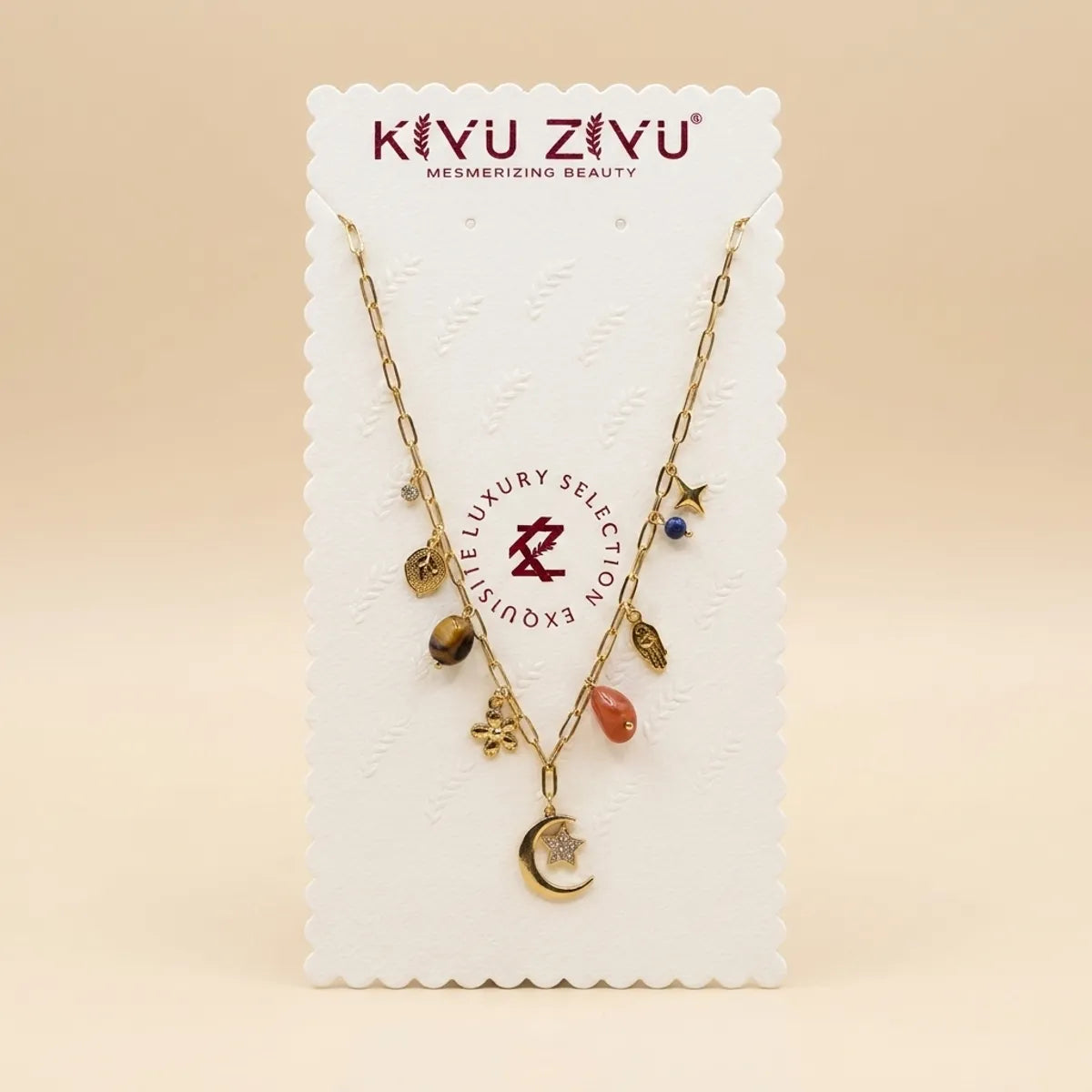 Anti Tarnish Charm Necklace