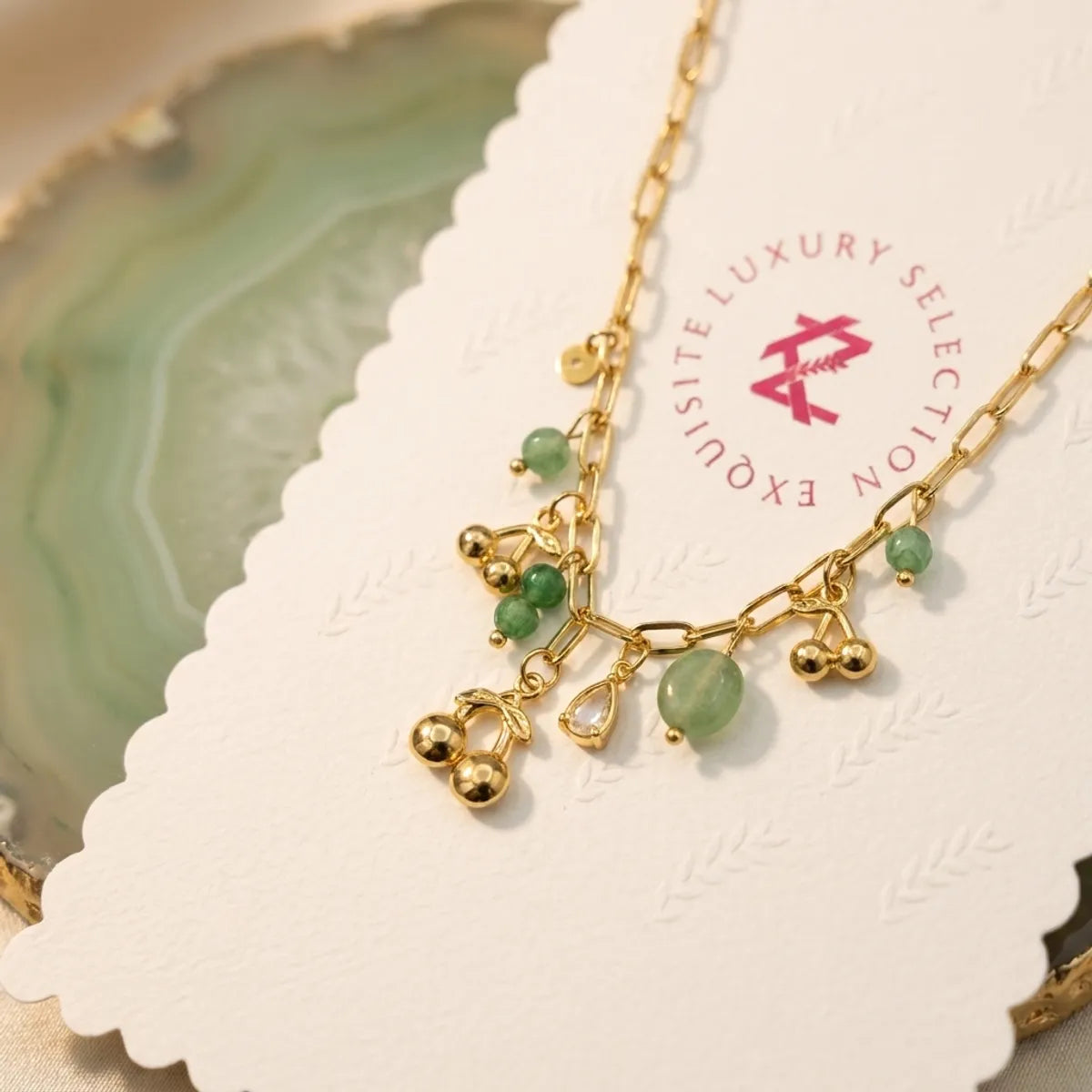 Anti Tarnish Charm Necklace
