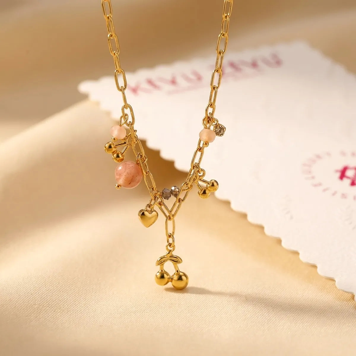 Anti Tarnish Charm Necklace