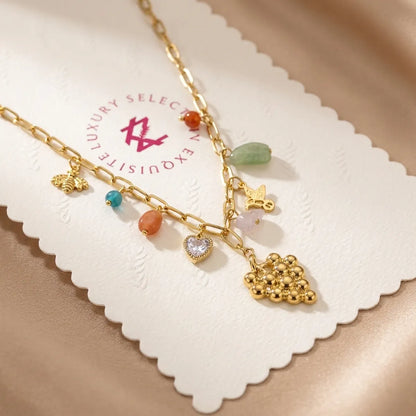 Anti Tarnish Charm Necklace