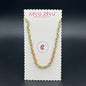 Multicolor Alloy Braided Pastel Bead Chain Necklace