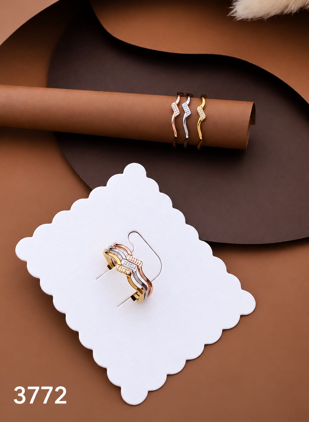 Anti-Tarnish Ring Combo – 12 Pieces, Sizes 6, 7 & 8
