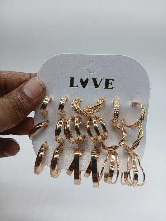 9 Pair of Earring Combo