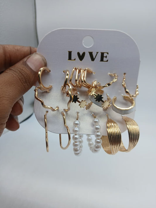 9 Pair of Earring Combo